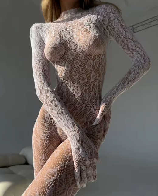 Venus Transparent - prześwitujący kombinezon